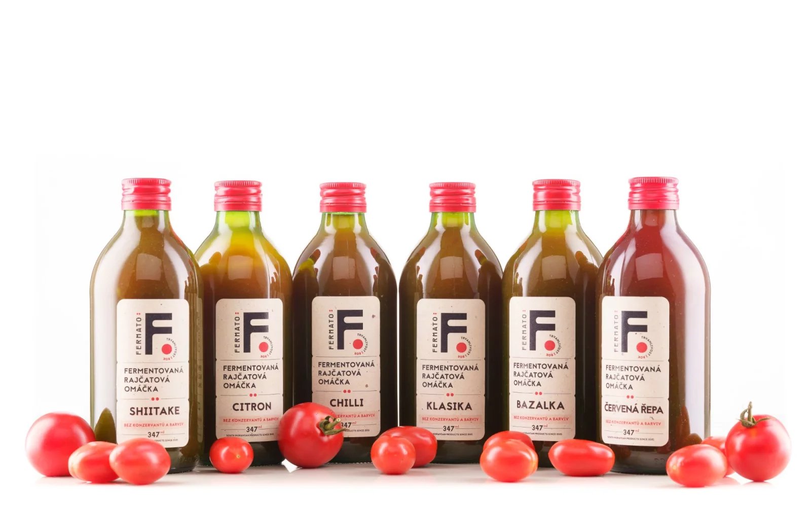 Řada fermentovaných rajčatových omáček Fermato