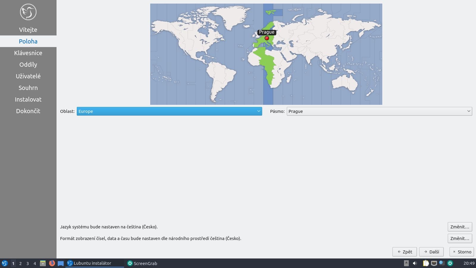 Lubuntu 19.10 - instalace
