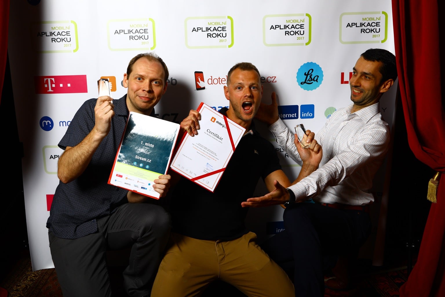 Mobilní aplikace roku 2017 - V pražském Royalu vyhrála Moneta