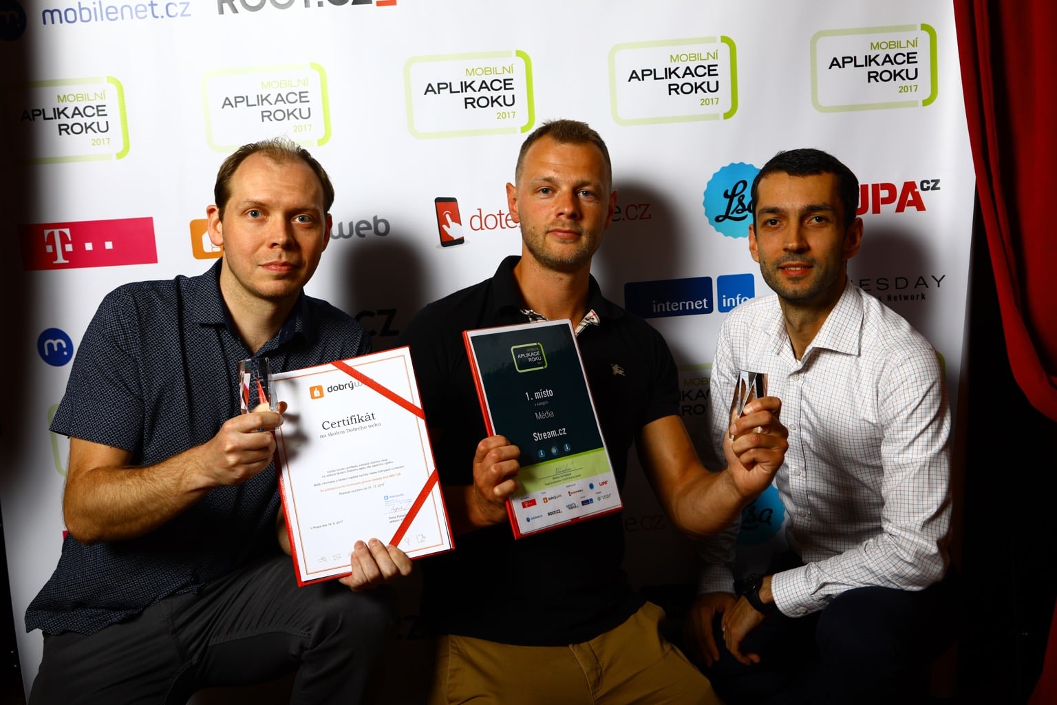 Mobilní aplikace roku 2017 - V pražském Royalu vyhrála Moneta