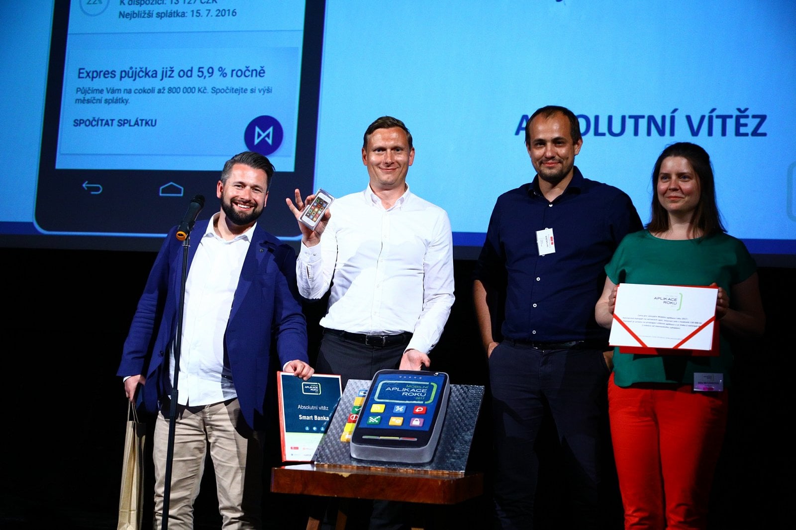 Mobilní aplikace roku 2017 - V pražském Royalu vyhrála Moneta