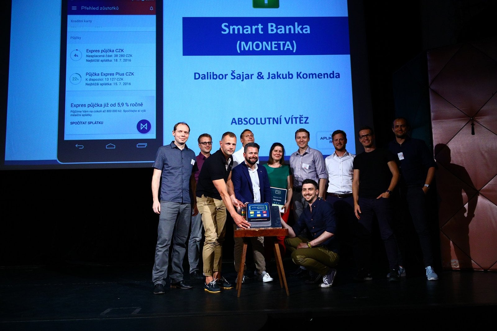 Mobilní aplikace roku 2017 - V pražském Royalu vyhrála Moneta