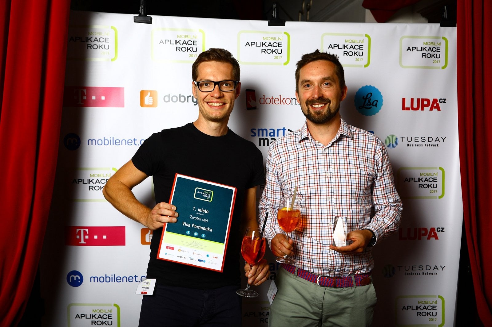 Mobilní aplikace roku 2017 - V pražském Royalu vyhrála Moneta