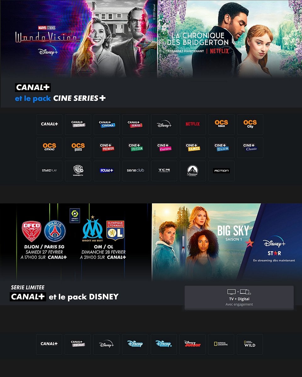 Nabídka Canal+ Francie