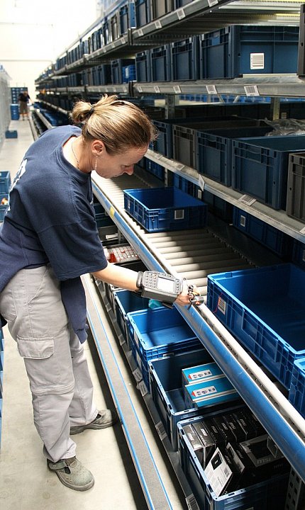 Pohled do útrob logistického centra.