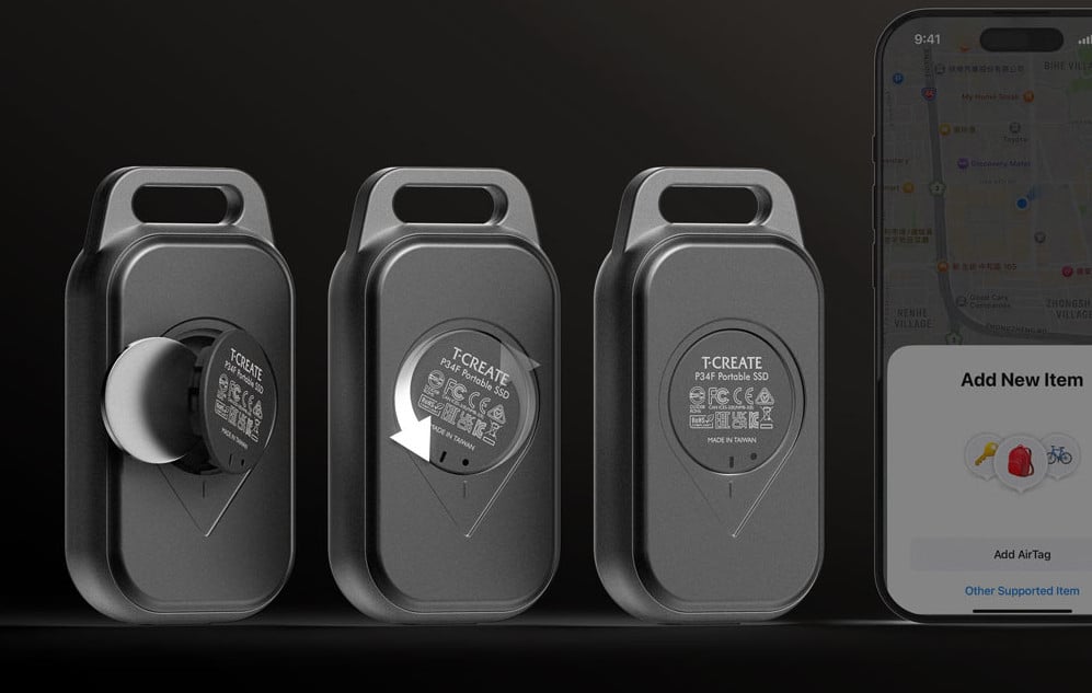 T-Create Expert P34F Find My External SSD