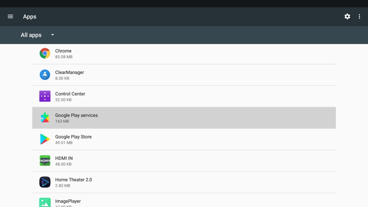 Zidoo Z1000 - aplikace