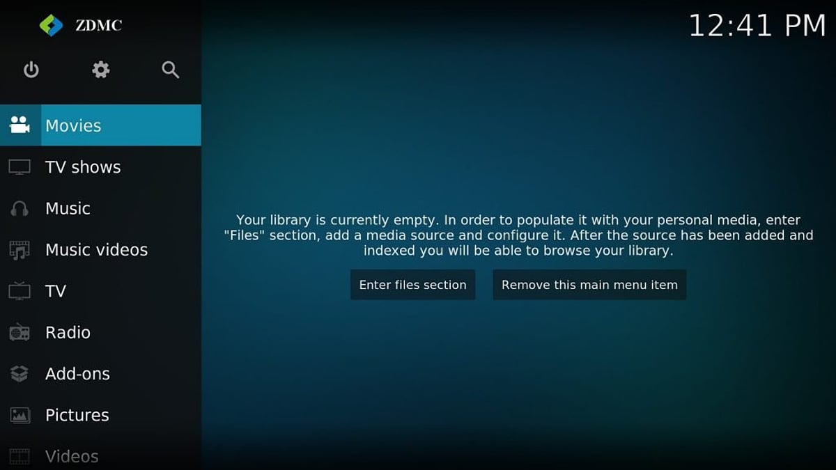 Zidoo Z1000 - aplikace
