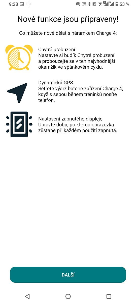 Návod na používání zařízení Fitbit. (4. 12. 2021)