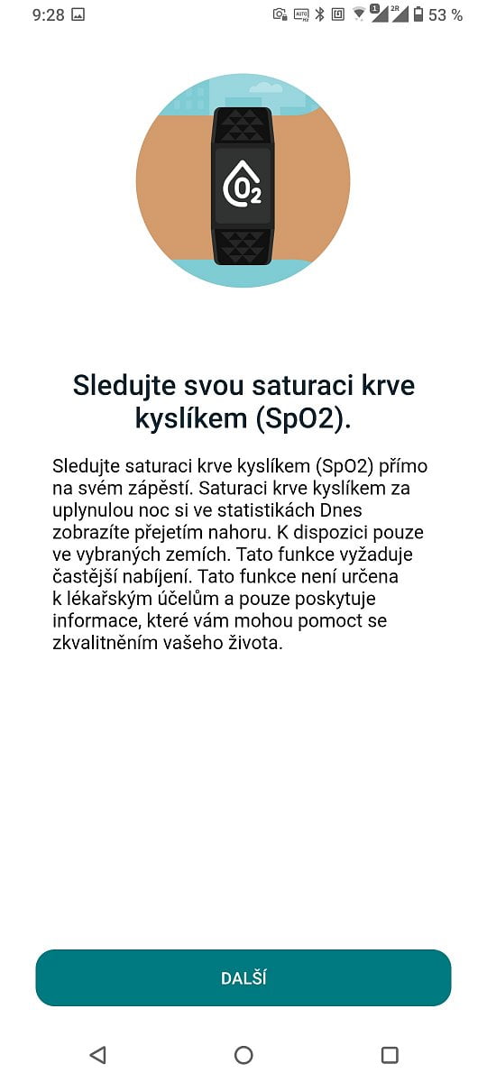 Návod na používání zařízení Fitbit. (4. 12. 2021)