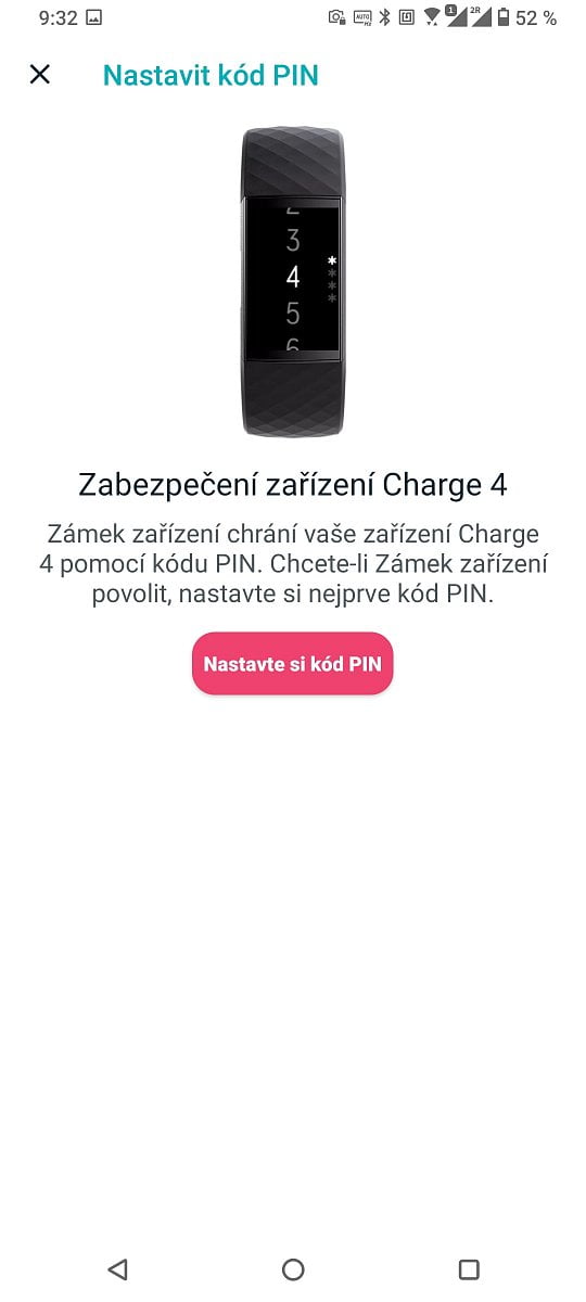 Nastavení náramku Fitbit Charge 4 Special Edition pro Fitbit Pay. (4. 12. 2021)