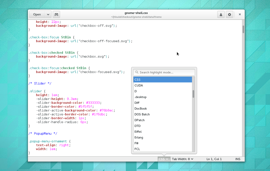 Gedit přichází s přepracovaným rozhraním, které má být přehlednější a kompaktnější.