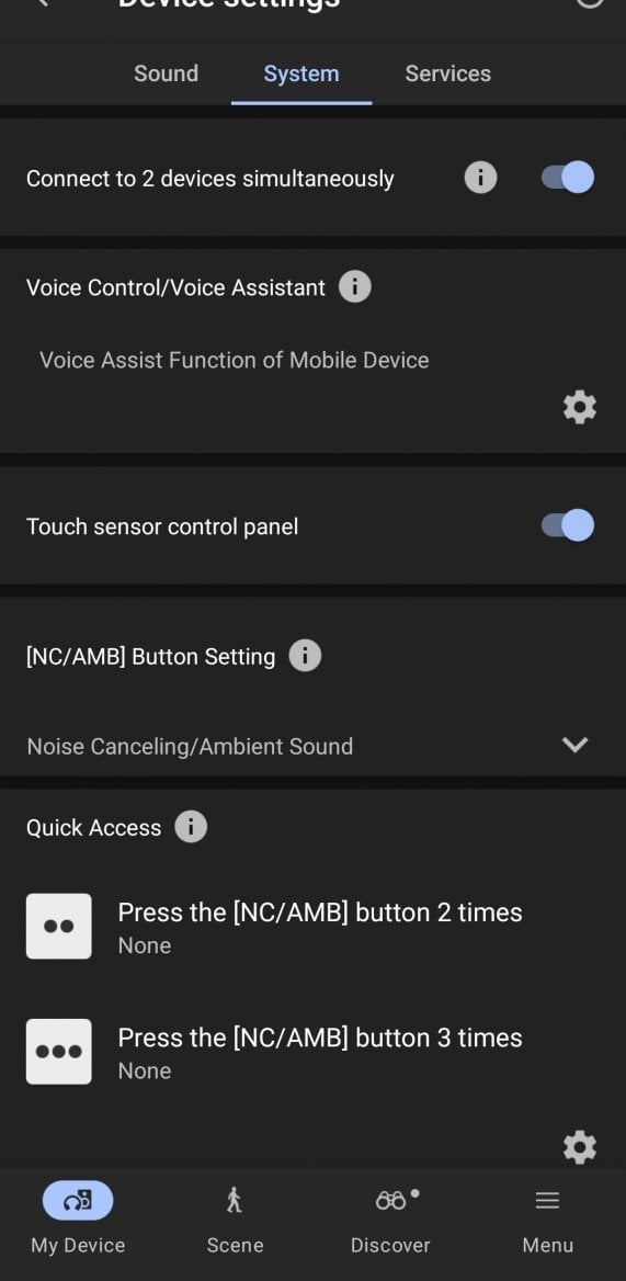 Aplikace Sony Sound Connect
