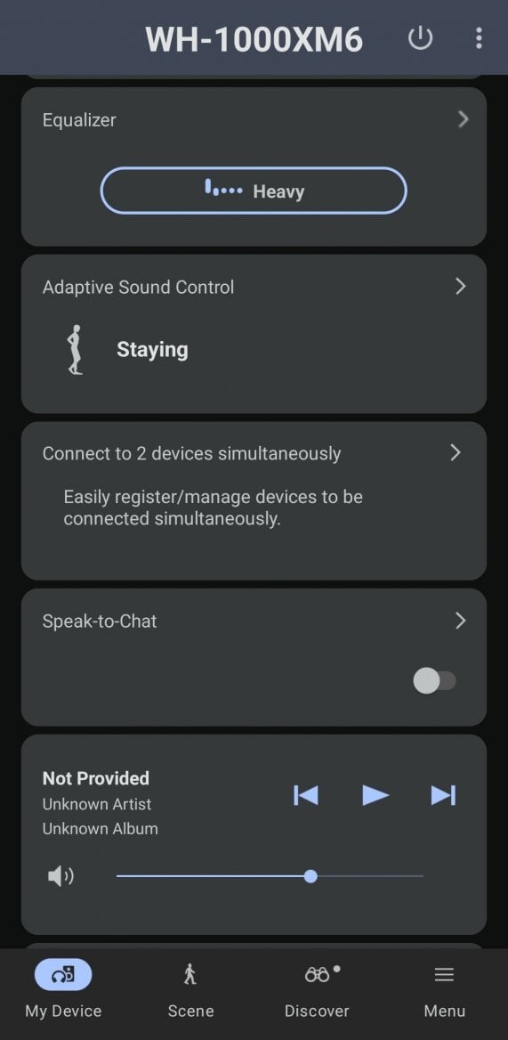 Aplikace Sony Sound Connect