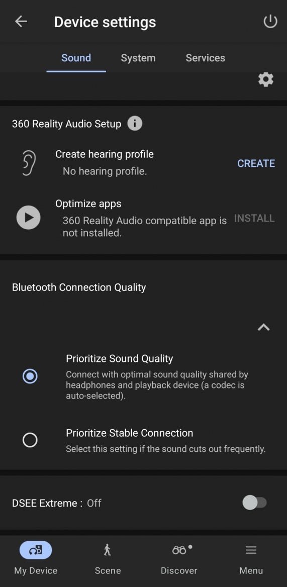 Aplikace Sony Sound Connect