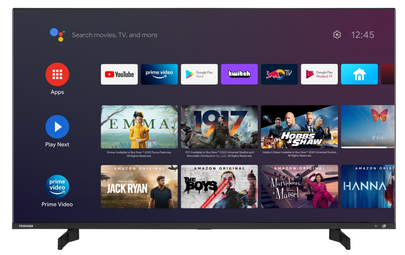 Hlavní model s rozlišením 4K podporuje formáty Dolby Vision, HDR 10 a HLG HDR. Nechybí ani Dolby Atmos a DTS:X, televizor má vestavěné reproduktory Onkyo. Model je k dispozici s úhlopříčkami 43", 50", 55" a 65", má tenký „bezrámečkový“ design a o uživatelské prostředí se stará operační systém Android 11 TV. Přístroj nabízí dva porty HDMI 2.1 s ALLM a eARC, Chromecast a hlasové ovládání díky službě Google Assistant.