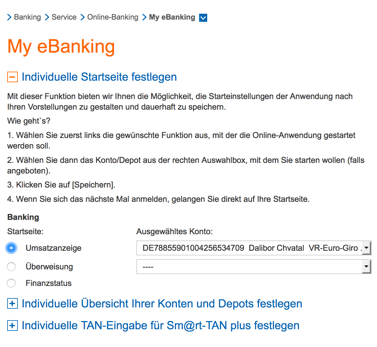 Internetové bankovnictví Volksbank Löbau-Zittau