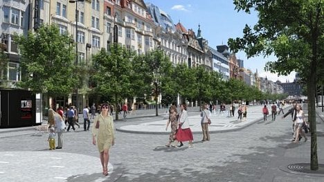 Náhledový obrázek - Praha opraví spodní část Václavského náměstí. Revitalizace vyjde na 327 milionů korun