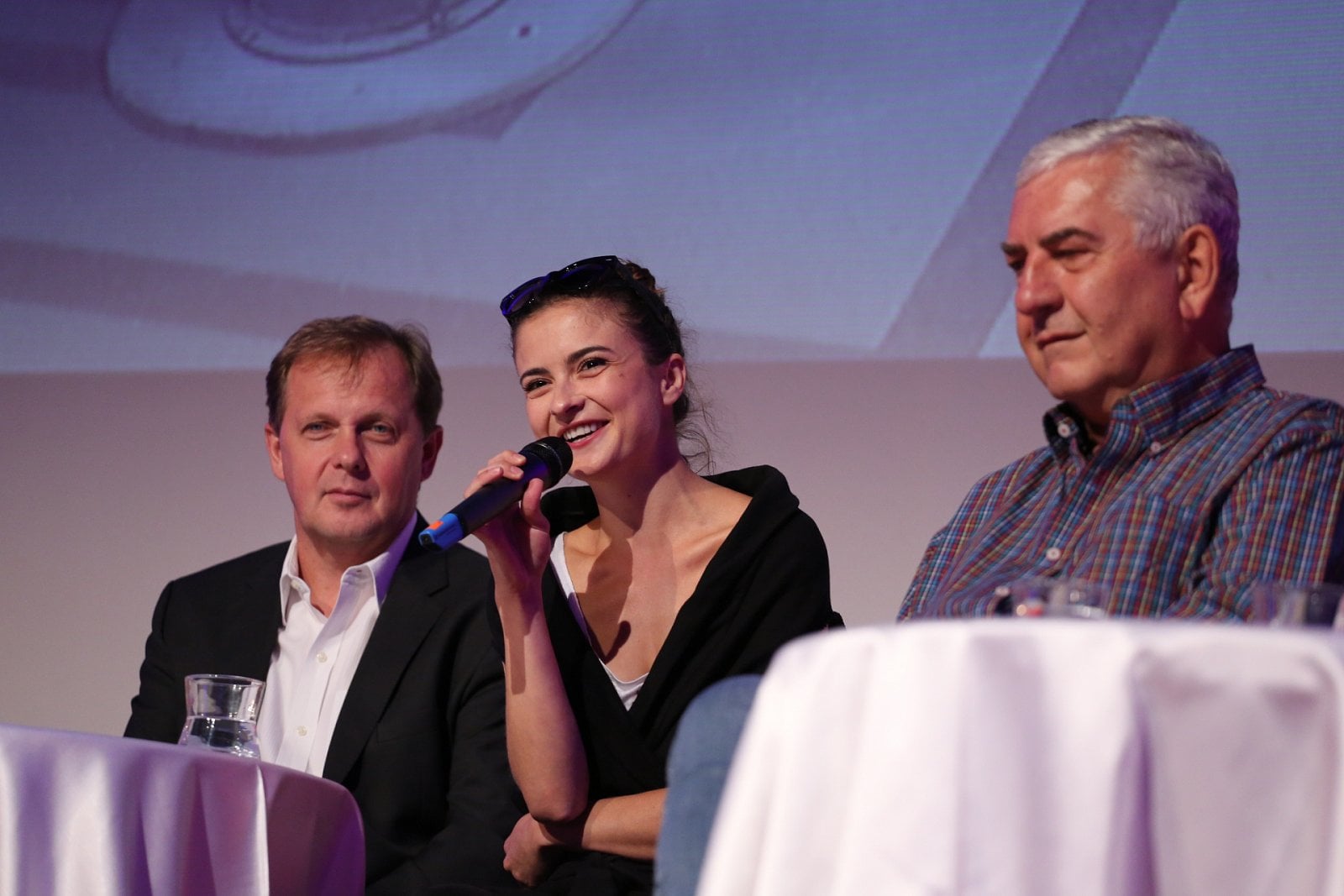 Petr Dvořák, Eva Josefíková a Miroslav Donutil.