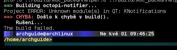 Arch: grafický správce balíčků Octopi