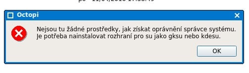 Arch: grafický správce balíčků Octopi