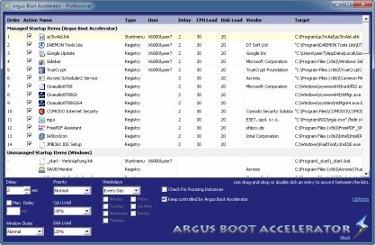 Argus Boot Accelerator odloží spouštění aplikací při startu