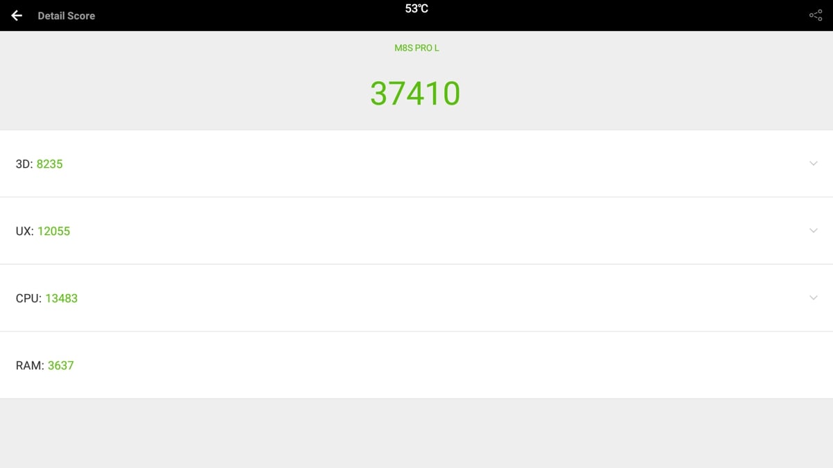 Mecool M8S Pro L - Benchmarky, Root Check, DRM Info