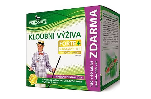 Priessnitz Kloubní výž. Forte+kolageny tbl.180+90