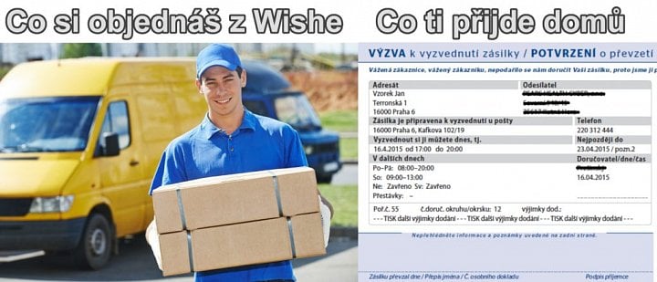 eská pošta a Wish