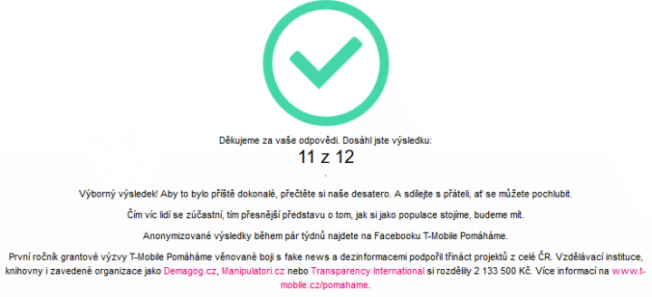 Fake News T Mobile výsledek