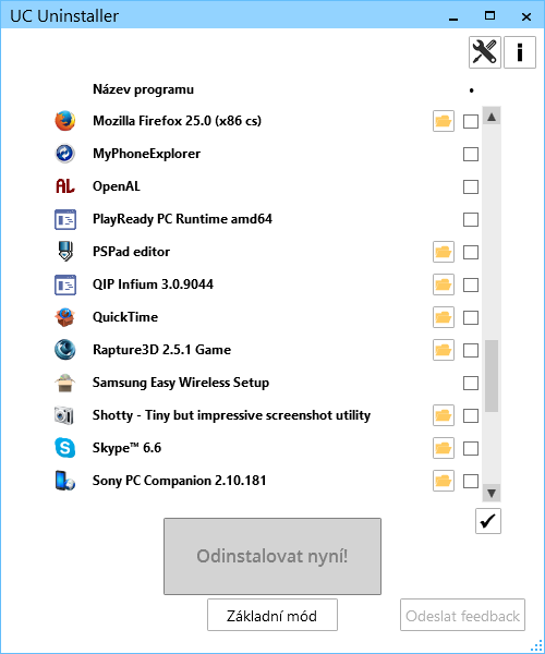 Díky programu UC Uninstaller snadno odinstalujete jakoukoliv aplikaci