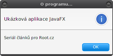 JavaFX: dialogy a dialogová okna