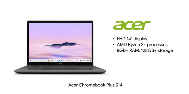 Jeden z nových Chromebooků Plus