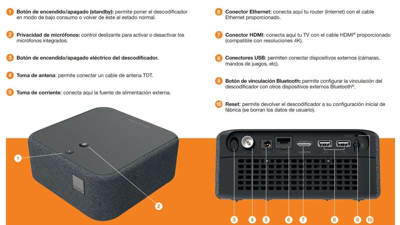 Přístroj VSB3918 v nabídce Orange Španělsko