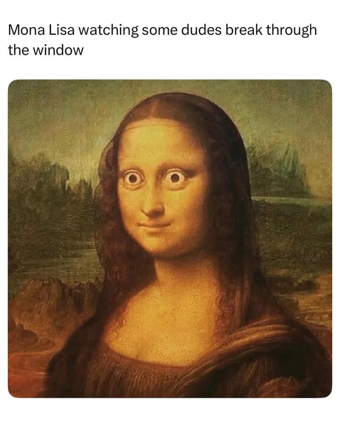 Situace kolem muzea Louvre očima vtipálků