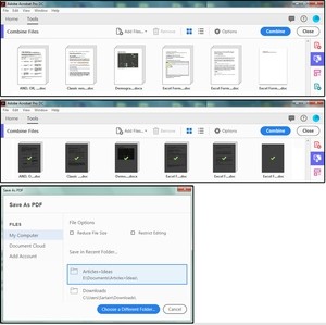 Sloučení souborů a vytvoření dokumentu PDF