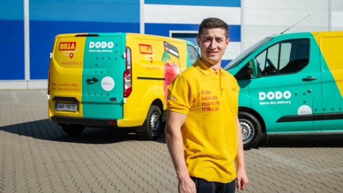 Billa e-shop, rozvozové služby