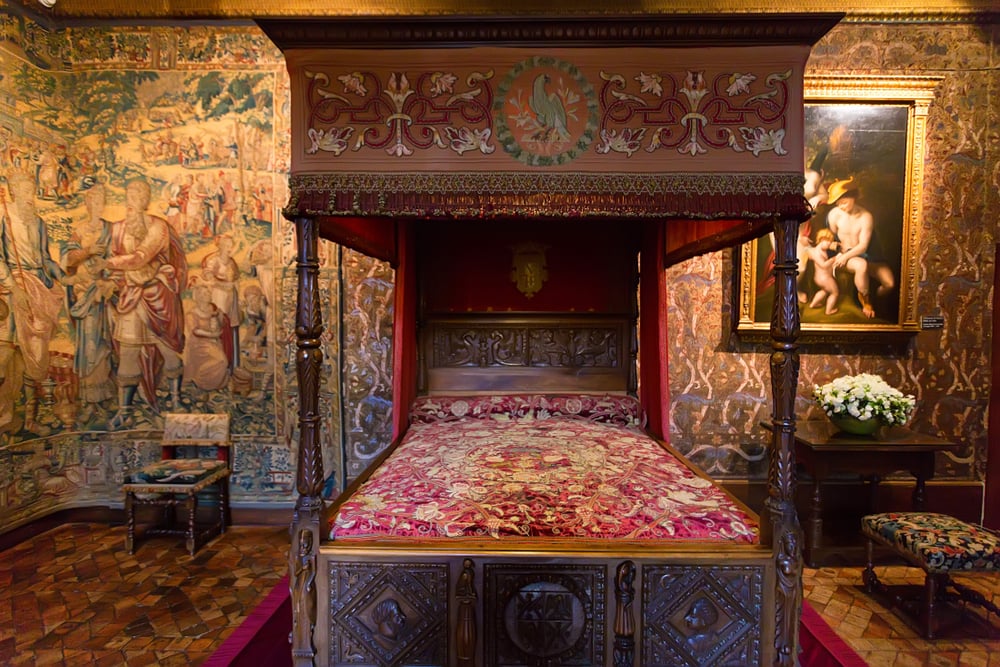 Ložnice Kateřiny Medicejské na zámku Chenonceau