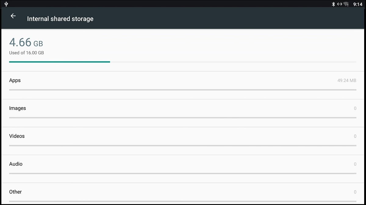 Menu nastavení a DRM info