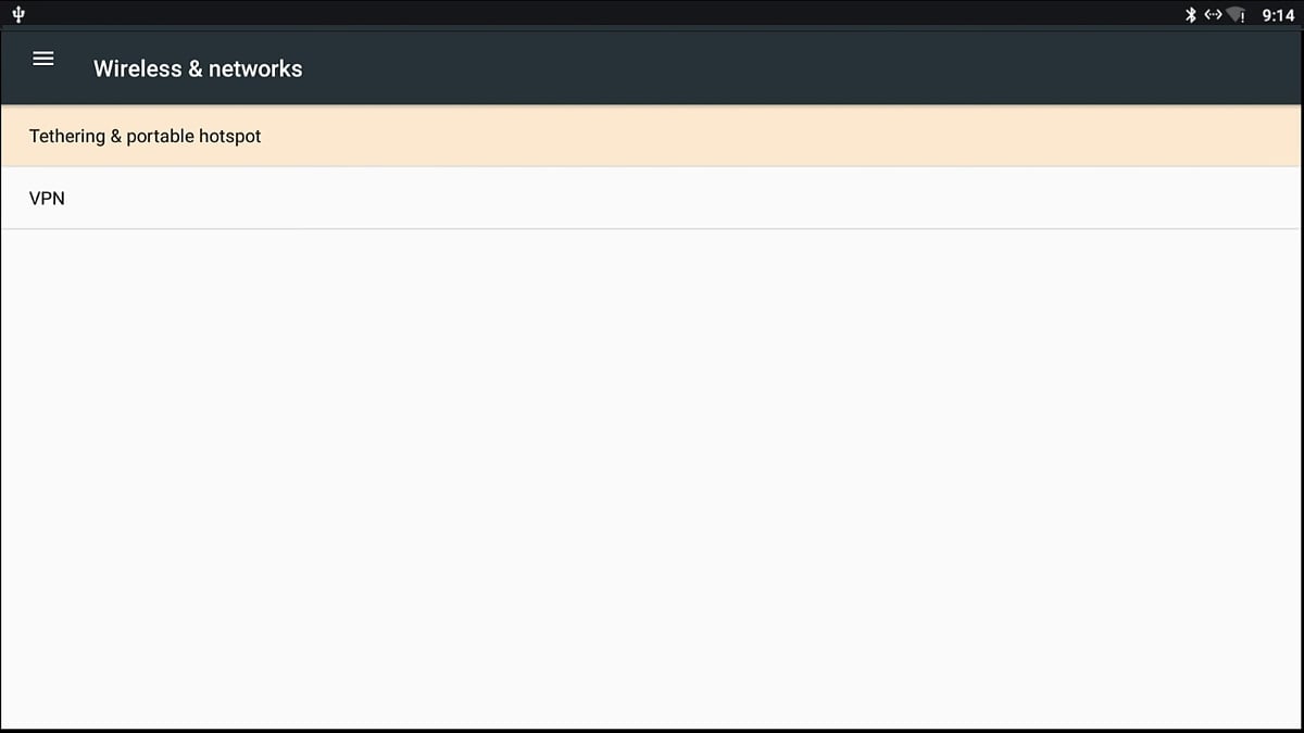 Menu nastavení a DRM info