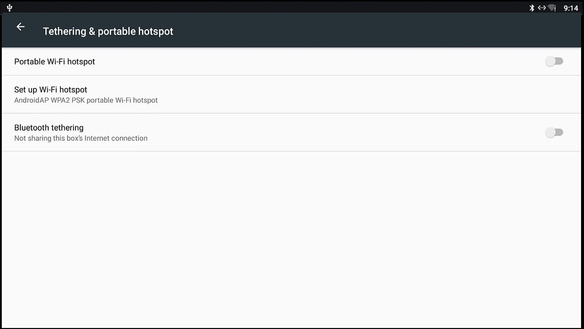 Menu nastavení a DRM info