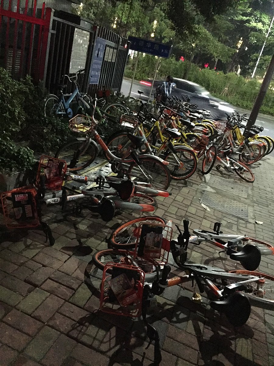 Bike sharing v Číně