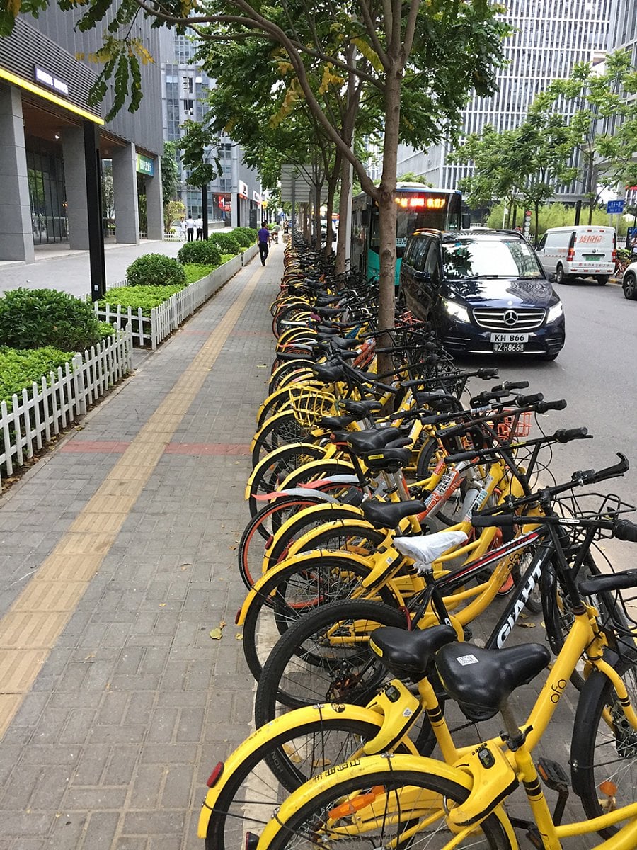 Bike sharing v Číně