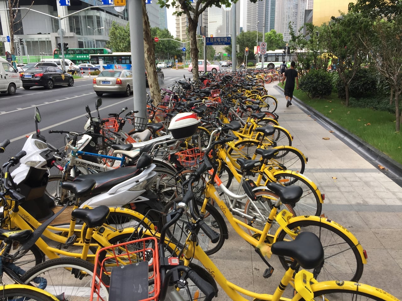Bike sharing v Číně
