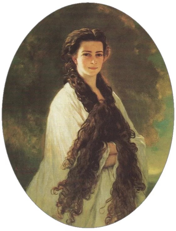 Portrét Elisabeth zobrazující její dlouhé vlasy. Vytvořil ho Franz Xaver Winterhalter v roce 1865 a byl pro císaře Františka Josefa údajně jedním z nejoblíbenějších obrazů jeho manželky