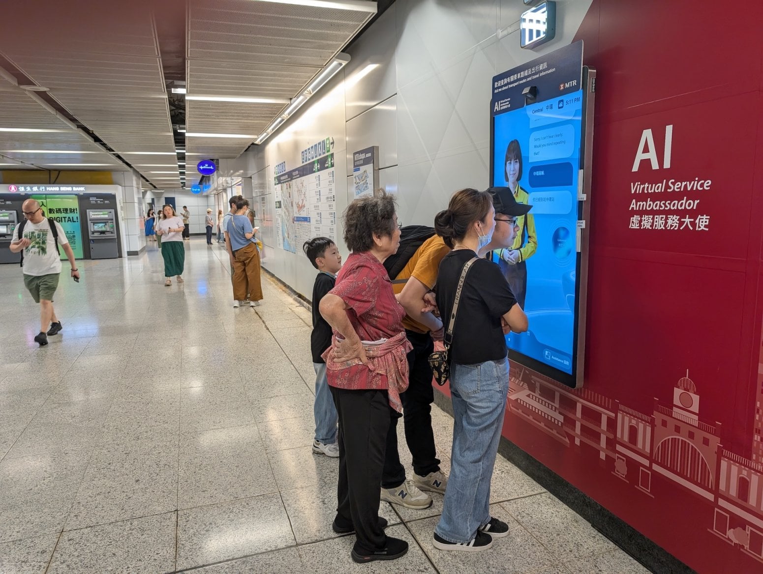Umělá inteligence v metru v Hongkongu