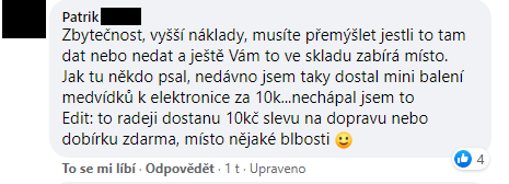 Jak se provozovatelé e-shopů staví k dárkům k objednávce?