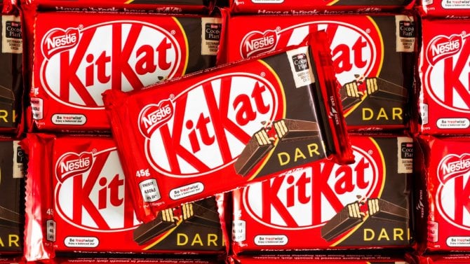 Výrobek spoečnosti Nestlé - KitKat