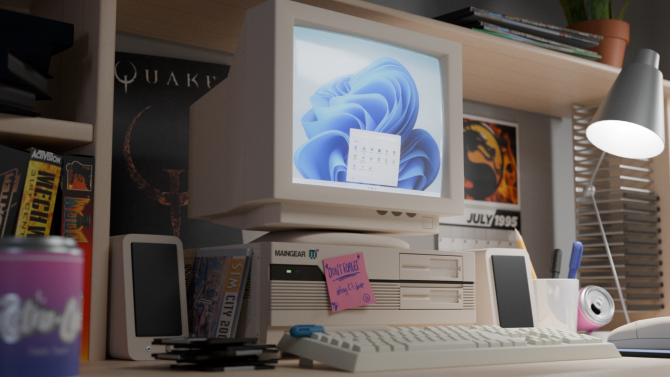 Přivítejte Maingear Retro95. Retro počítač z devadesátek s výkonem moderních herních sestav