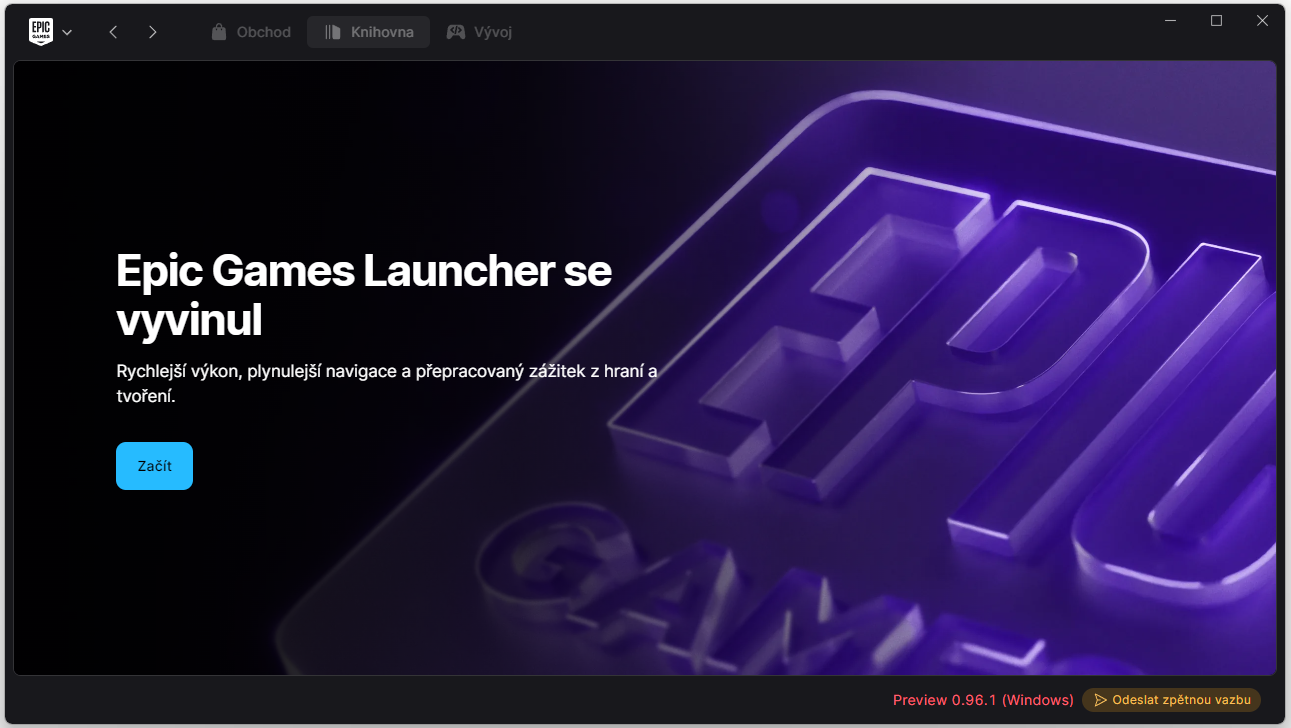 Nová verze Epic Games Store